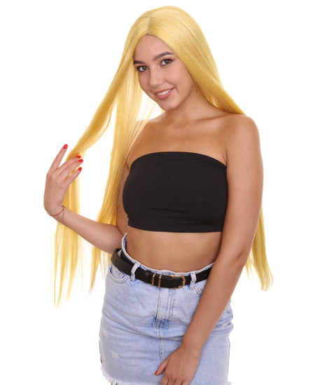Nunique Adult Women's 30" In. American Social Media Personality Wig - Extra Long Length Golden Blonde Hair