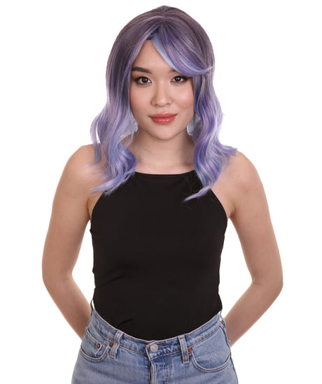 Amie - Women's Shoulder Length Wavy Wig with Face Framing Bangs - Fashion Wig | NU