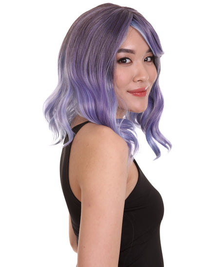 Amie - Women's Shoulder Length Wavy Wig with Face Framing Bangs - Fashion Wig | NU