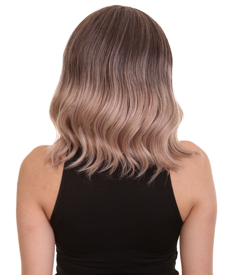 Amie - Women's Shoulder Length Wavy Wig with Face Framing Bangs - Fashion Wig | NU