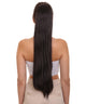 Styless Adult Women's Extra Long 32" In. Dark Brown Ponytail Extension - Heat Resistant Synthetic Fibers - Hair Clip Extension