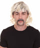 Adult Men's Zookeeper of Animals Mullet With HandleBar Mustache