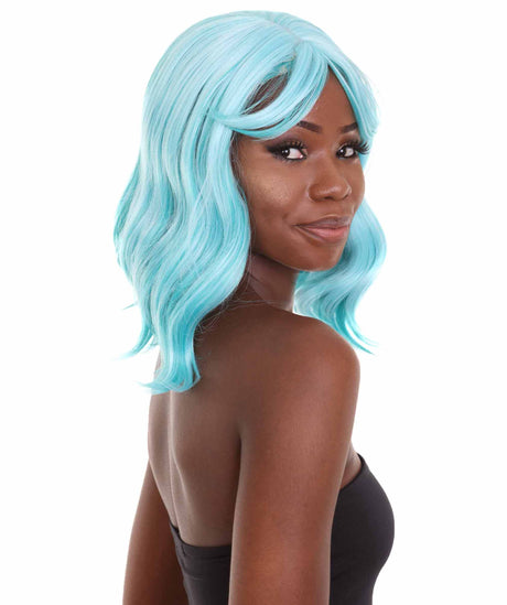 Amie - Women's Shoulder Length Wavy Wig with Face Framing Bangs - Fashion Wig | NU