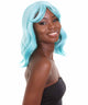 Amie - Women's Shoulder Length Wavy Wig with Face Framing Bangs - Fashion Wig | NU