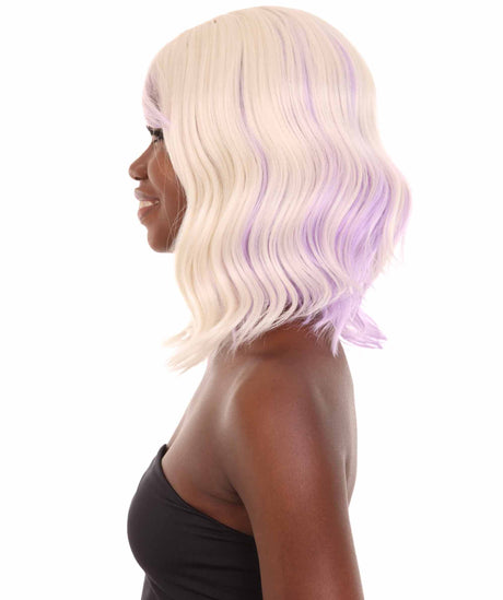 Amie - Women's Shoulder Length Wavy Wig with Face Framing Bangs - Fashion Wig | NU