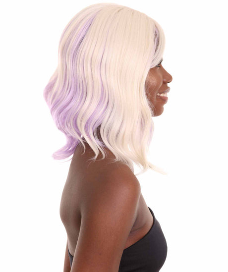 Amie - Women's Shoulder Length Wavy Wig with Face Framing Bangs - Fashion Wig | NU