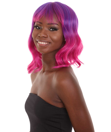 Amie - Women's Shoulder Length Wavy Wig with Face Framing Bangs - Fashion Wig | NU