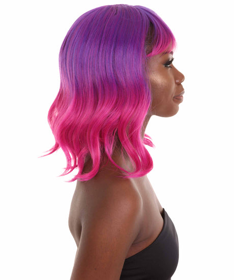 Amie - Women's Shoulder Length Wavy Wig with Face Framing Bangs - Fashion Wig | NU