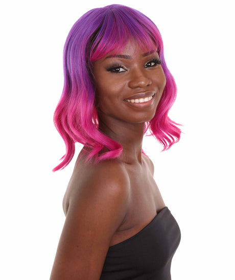 Amie - Women's Shoulder Length Wavy Wig with Face Framing Bangs - Fashion Wig | NU