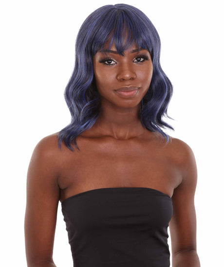 Amie - Women's Shoulder Length Wavy Wig with Face Framing Bangs - Fashion Wig | NU
