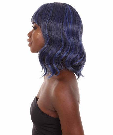 Amie - Women's Shoulder Length Wavy Wig with Face Framing Bangs - Fashion Wig | NU