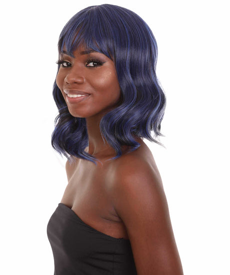 Amie - Women's Shoulder Length Wavy Wig with Face Framing Bangs - Fashion Wig | NU