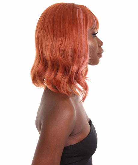 Amie - Women's Shoulder Length Wavy Wig with Face Framing Bangs - Fashion Wig | NU