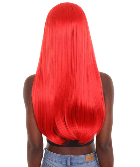 Nunique Women's 26 in. Lace Front Heat Resistant Wig NUW-0059 (Red)