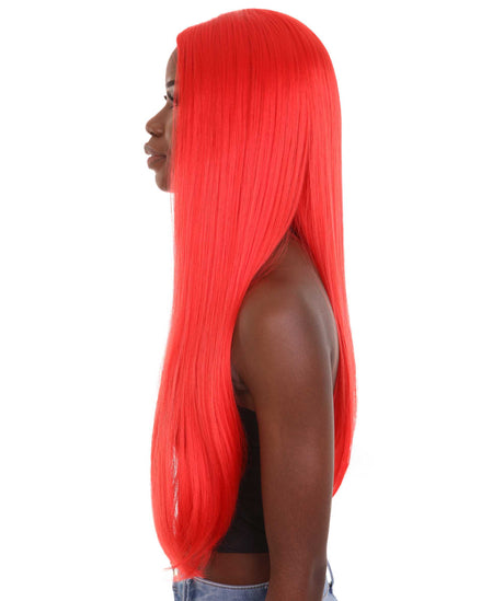 Nunique Women's 26 in. Lace Front Heat Resistant Wig NUW-0059 (Red)