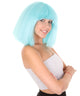 Women's Angular Afro Bob with Extra Long Bangs - Adult Halloween Wigs | HPO