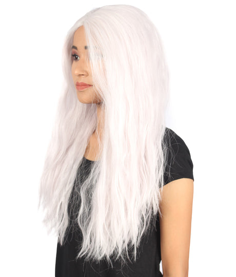 Skylar Women's Long Length Lace Front Straight With Bangs - Adults Fashion Wigs | Nunique