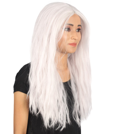 Skylar Women's Long Length Lace Front Straight With Bangs - Adults Fashion Wigs | Nunique