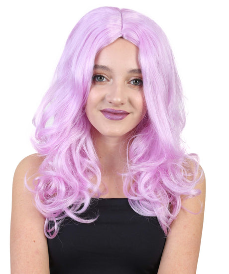 Women's Long Lavender Center Part Blowout - Adult Halloween Wigs | HPO
