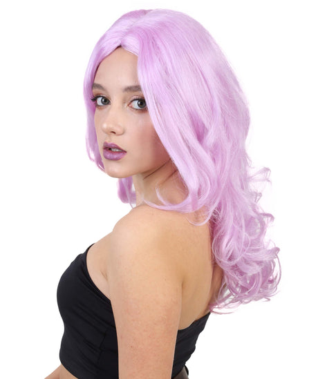 Women's Long Lavender Center Part Blowout - Adult Halloween Wigs | HPO