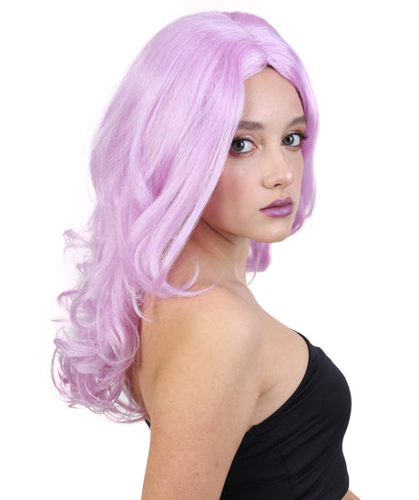 Women's Long Lavender Center Part Blowout - Adult Halloween Wigs | HPO