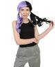Women's Two Tone Pigtails with Loose Curls and Bangs - Adult Halloween Wigs | HPO
