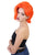 Women's Neon Textured Orange Short Sexy Party Bob Wig with Layers - Halloween Wigs | HPO