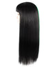 Women's Extra Long Two Tone Straight Hair with Bangs - Adult Halloween Wigs | HPO