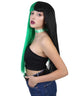Women's Extra Long Two Tone Straight Hair with Bangs - Adult Halloween Wigs | HPO