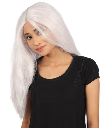 Skylar Women's Long Length Lace Front Straight With Bangs - Adults Fashion Wigs | Nunique