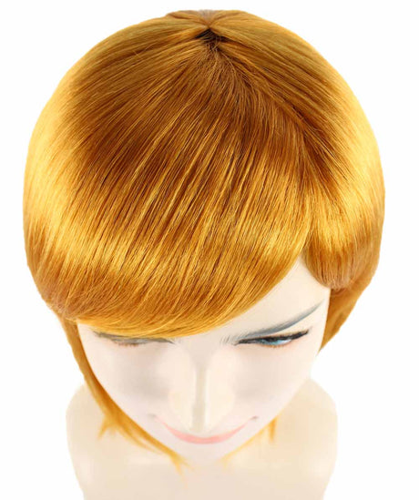 Adult Women Short Golden Brown Wig | Halloween Wig | HPO