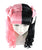 Women's Long Two Tone Curls with Pink Ribbons -  Halloween Wigs | HPO