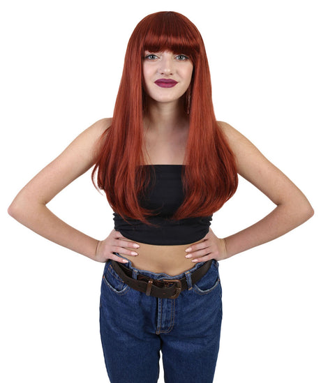 Women's Long Poison Ivy Wig Blow Out with Bangs - Halloween Wigs | HPO