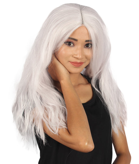 Skylar Women's Long Length Lace Front Straight With Bangs - Adults Fashion Wigs | Nunique