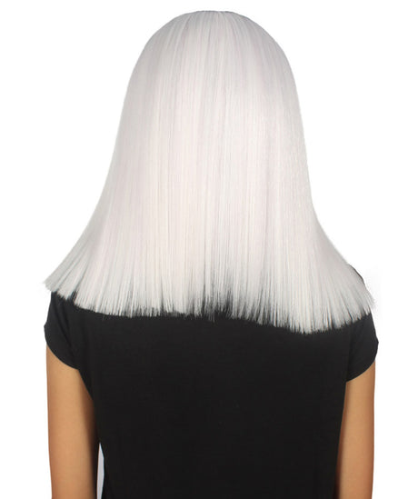 Lena Women's Shoulder Length Lace Front Straight Hair With Dark Roots - Adult Fashion Wigs | Nunique