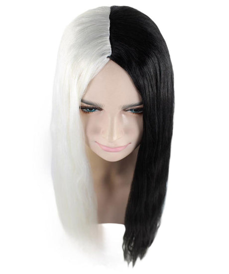 Women's Extra Long Two Tone Center Part Wig with Natural Texture - Adult Halloween Wigs | HPO