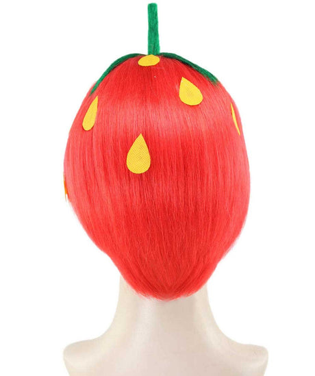 Strawberry Pixie Wig Back View