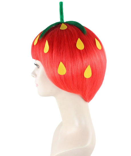 Strawberry Pixie Wig Side View