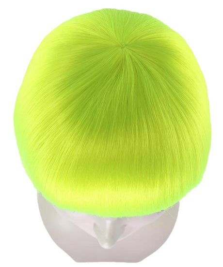 Short Bob Neon Green Wig | Party Ready Fancy Cosplay Halloween Wig | HPO