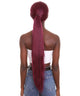 Nunique Adult Women's 30" In. No Press Rapper Wig - Extra Long Length Dark Purple Hair With Ponytail