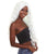 Nunique Adult Women's 27" In. Say So Rapper Wig - Extra Long Length Platinum Silver Wavy Hair