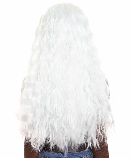 Nunique Adult Women's 27" In. Say So Rapper Wig - Extra Long Length Platinum Silver Wavy Hair