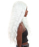 Nunique Adult Women's 27" In. Say So Rapper Wig - Extra Long Length Platinum Silver Wavy Hair