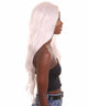 Nunique Adult Women's 30" In. - Extra Long Length Wavy Beach White Hair
