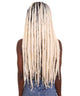 Nunique Adult Women's 28" In. American Singer Dreadlocks Wig - Long Length Beach Blonde Hair With Dark Roots