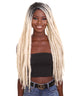 Nunique Adult Women's 28" In. American Singer Dreadlocks Wig - Long Length Beach Blonde Hair With Dark Roots