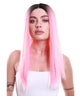 Rachelle Long Straight Center Part Lace Front with Dark Roots - Adult Fashion Wigs | Nunique