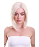 Daphne Women's Chin Length Blonde Asymetric Lace Front Bob - Adult Fashion Wigs | Nunique