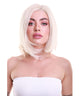 Daphne Women's Chin Length Blonde Asymetric Lace Front Bob - Adult Fashion Wigs | Nunique