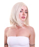 Daphne Women's Chin Length Blonde Asymetric Lace Front Bob - Adult Fashion Wigs | Nunique